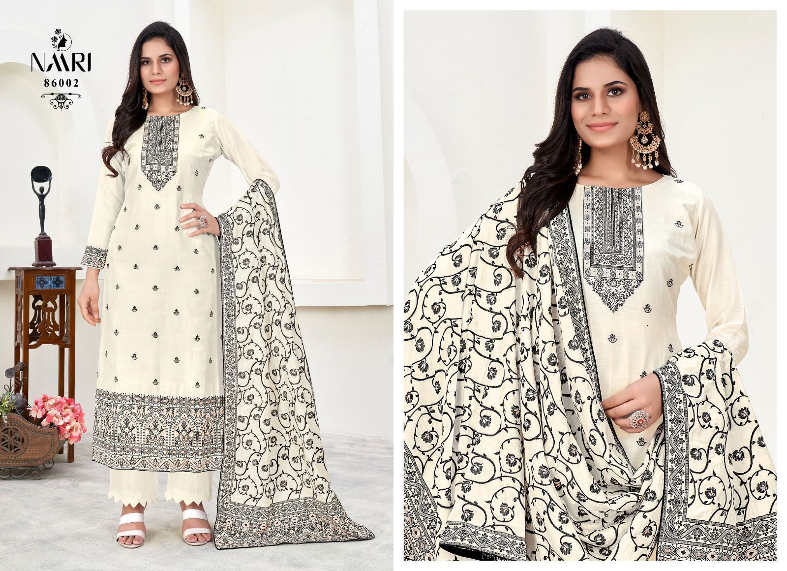 Zarin By Naari Pure Muslin Dola Jacquard Designer Salwar Kameez Wholesale Shop In Surat